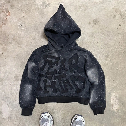 Zipper Hoodie Men Y2K New Harajuku Gothic
