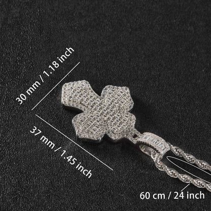 CRUCE CRISTALE PLACATA CU AUR 18K