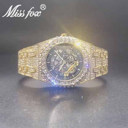 CEAS CRISTALE SKELETON WATCH CU MECANISM VIZIBIL